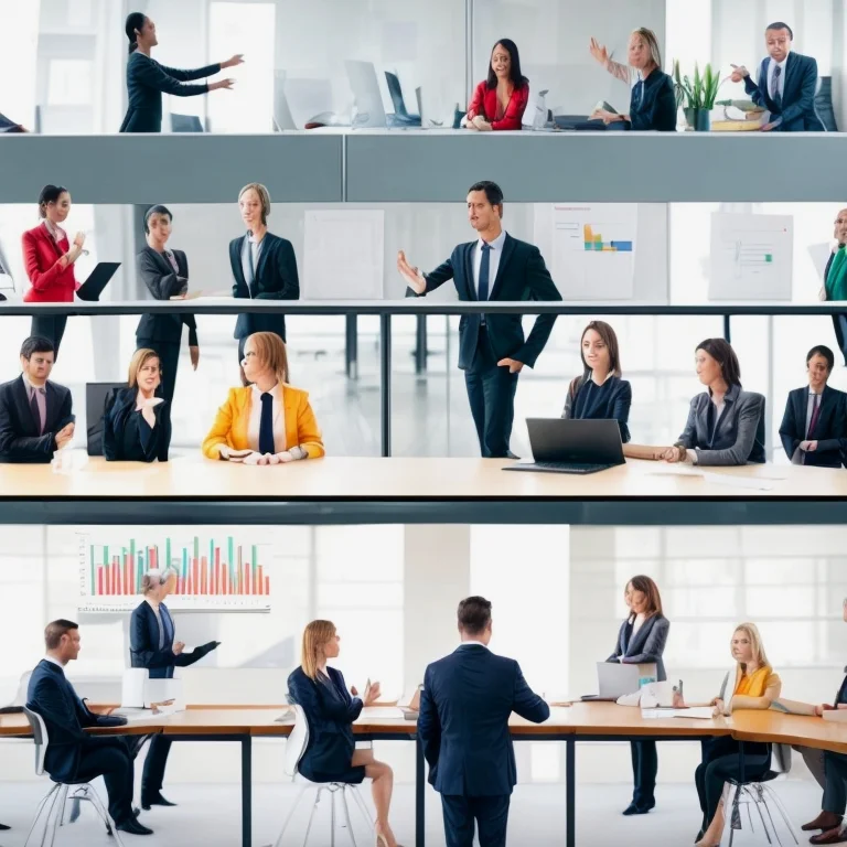Business leader analyzing economic data